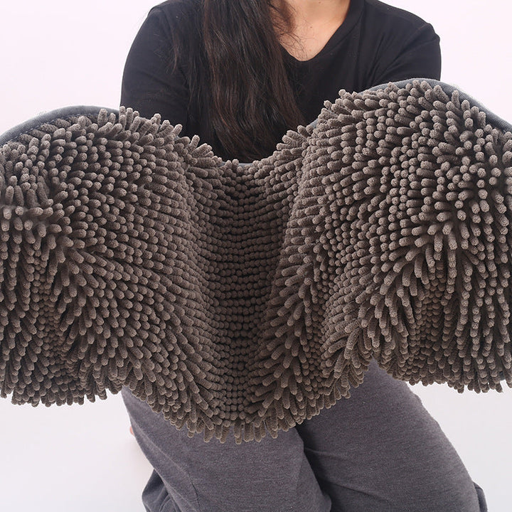 The Perfect Chenille Pet Dog Bath Towel for Your Furry Friend