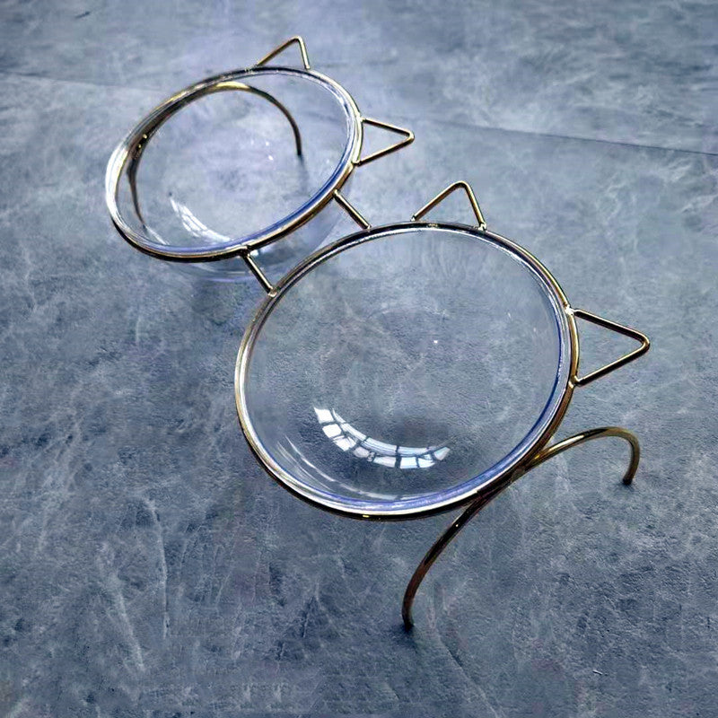 Elevate Your Pet's Dining Experience with Our Glass Cat Bowl