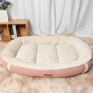Linen Round Nest Non-slip Pet Bed: The Ultimate Comfort for Your Furry Friend