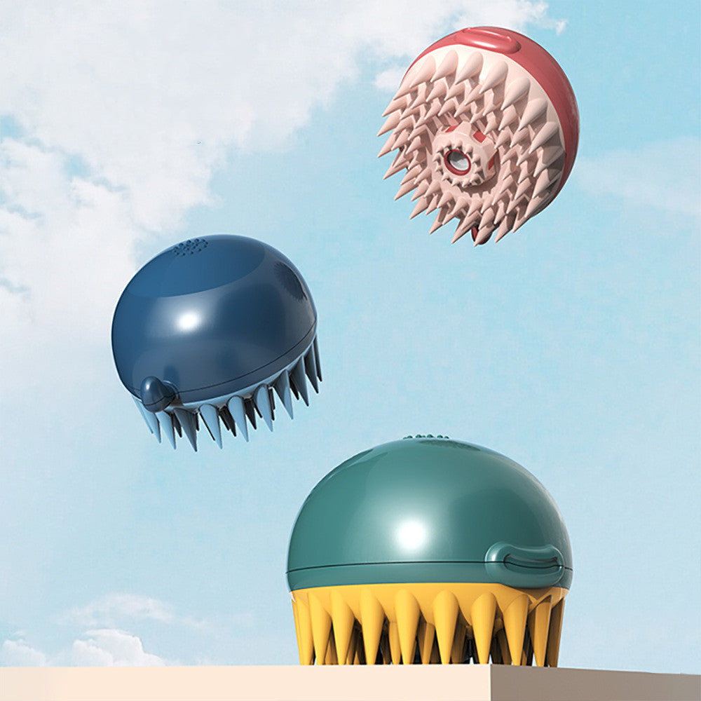 Pet Puffer Bath Brush Refillable Body Gel