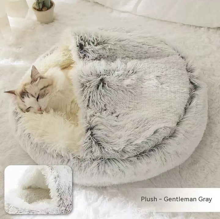 2 In 1 Dog And Cat Pet Winter Bed