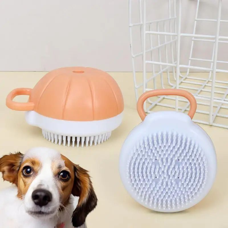 Dog Scrubber For Bath Silicone Comb