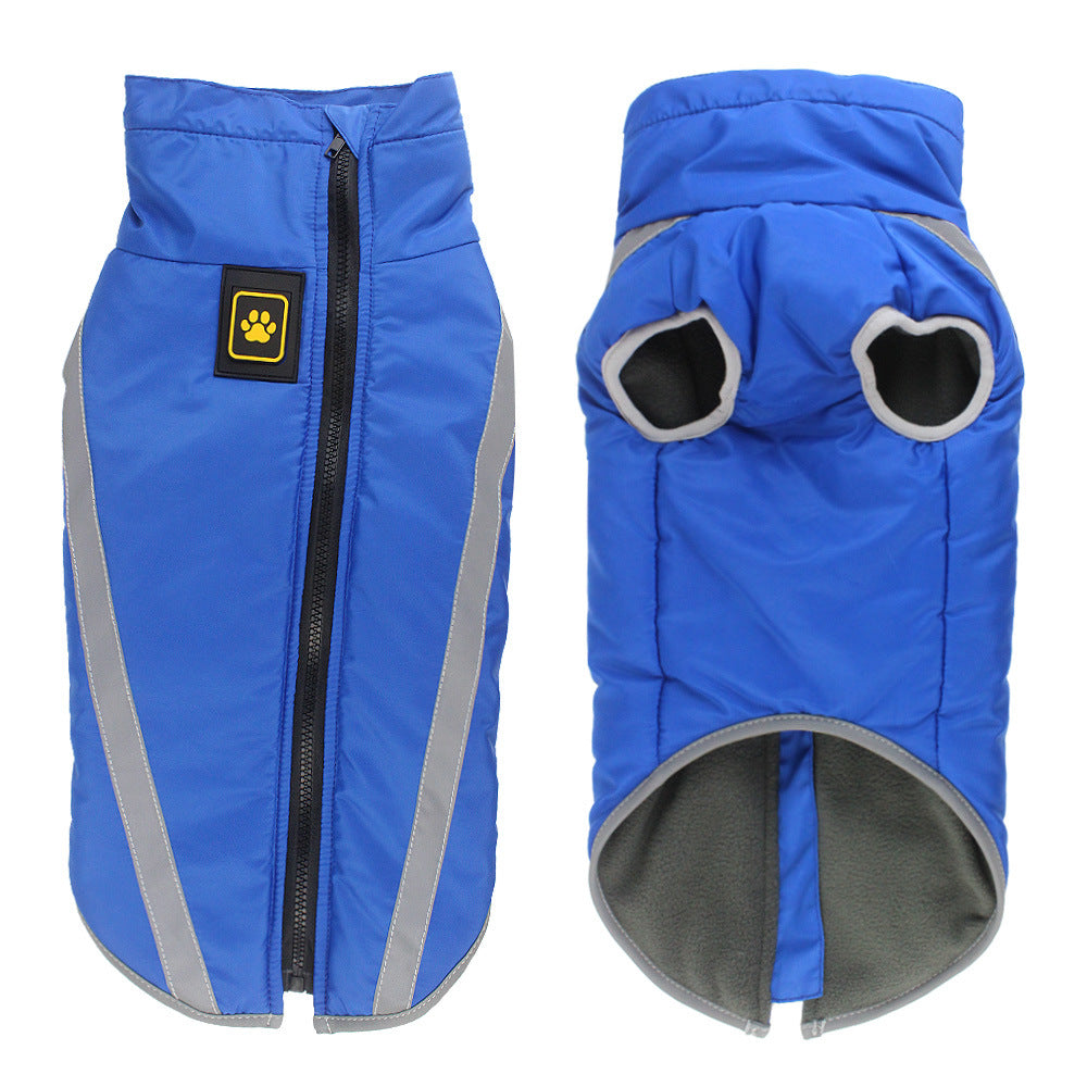 Pet Winter New Reflective Padded Warm Jacket