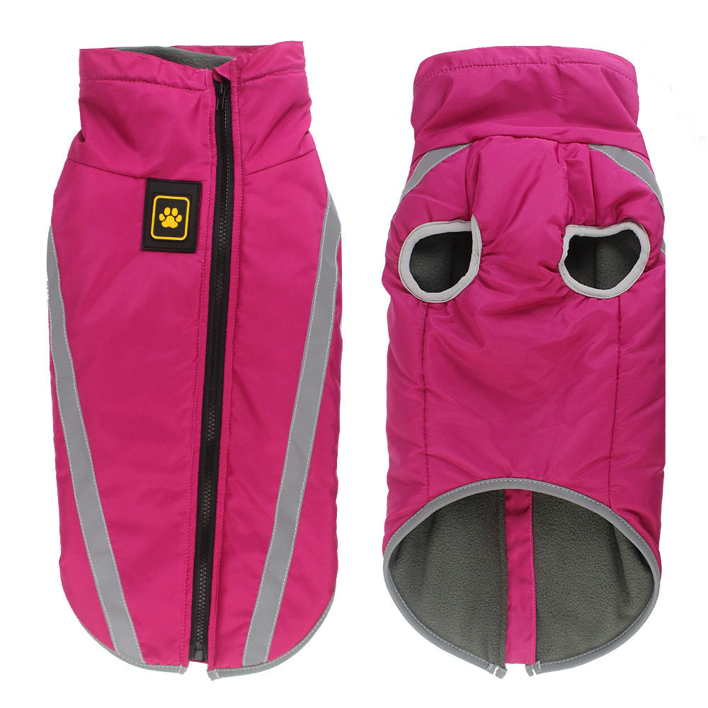 Pet Winter New Reflective Padded Warm Jacket