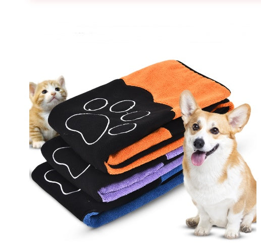 Pet absorbent bath towel