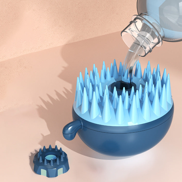 Pet Puffer Bath Brush Refillable Body Gel