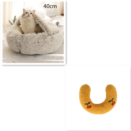 2 In 1 Dog And Cat Pet Winter Bed