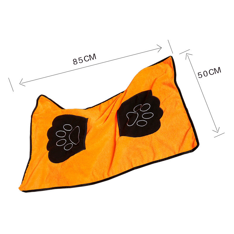 Pet absorbent bath towel