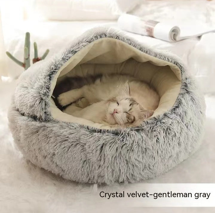 2 In 1 Dog And Cat Pet Winter Bed