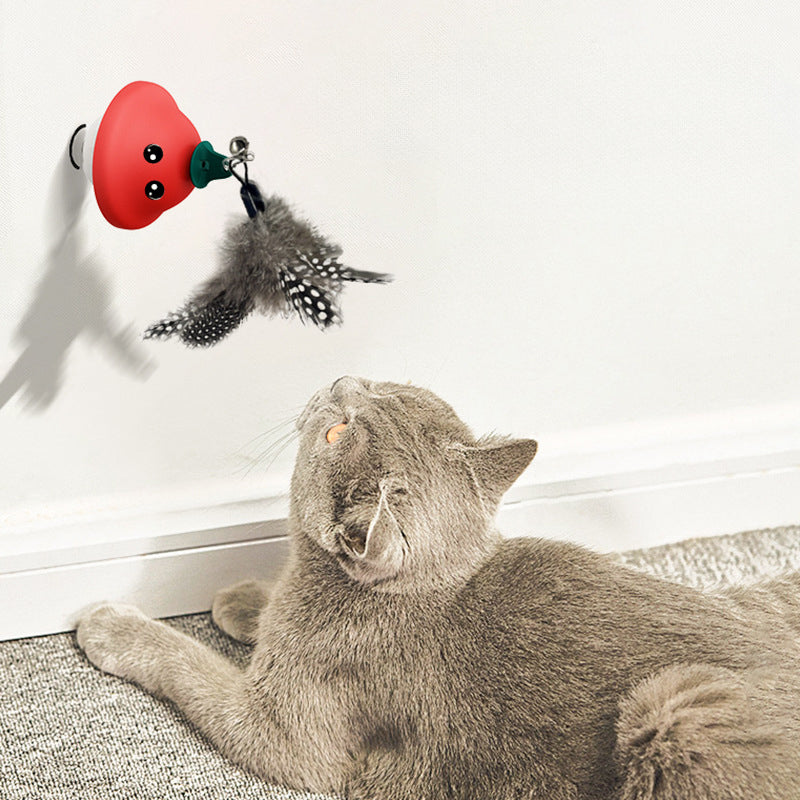 Cat Wand Suction Cup Movement Playing Toy
