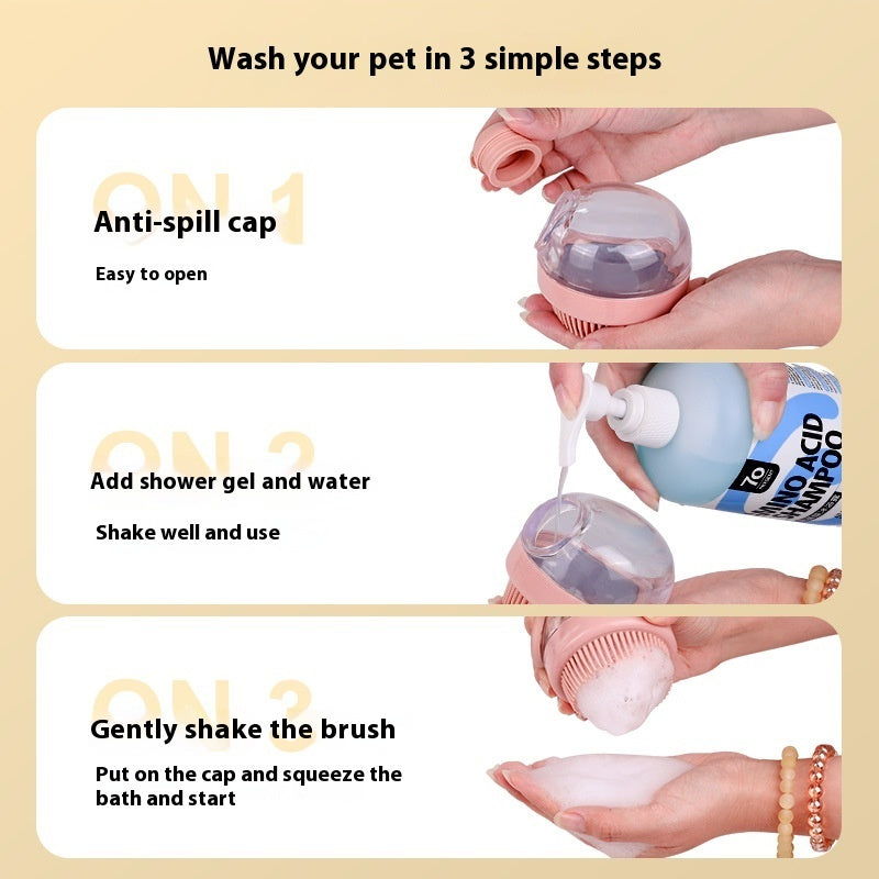 Pet Silicone Bath Brush