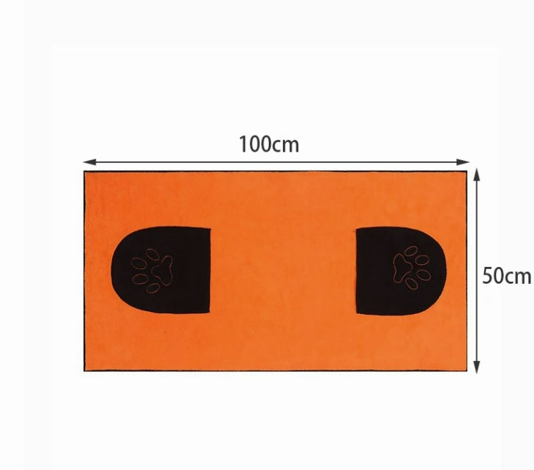 Pet absorbent bath towel