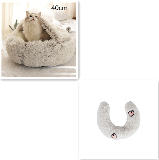 2 In 1 Dog And Cat Pet Winter Bed