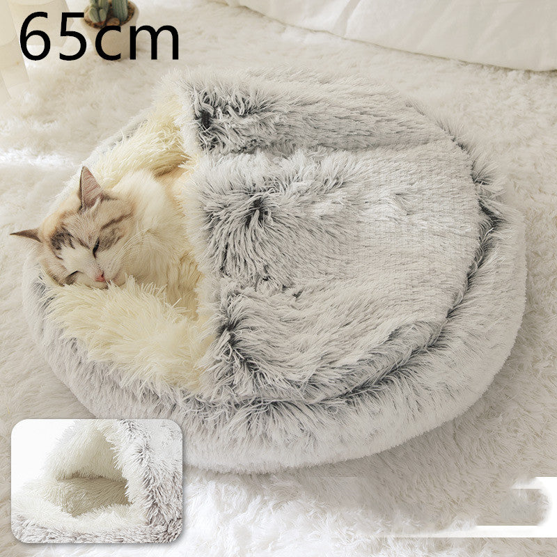 2 In 1 Dog And Cat Pet Winter Bed