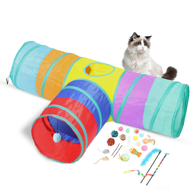 Cat Tunnel Foldable Pet Climbing Path Cat Toys