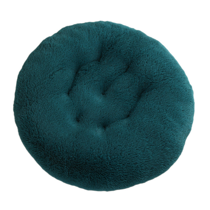 Round Plush Warm Pet Bed