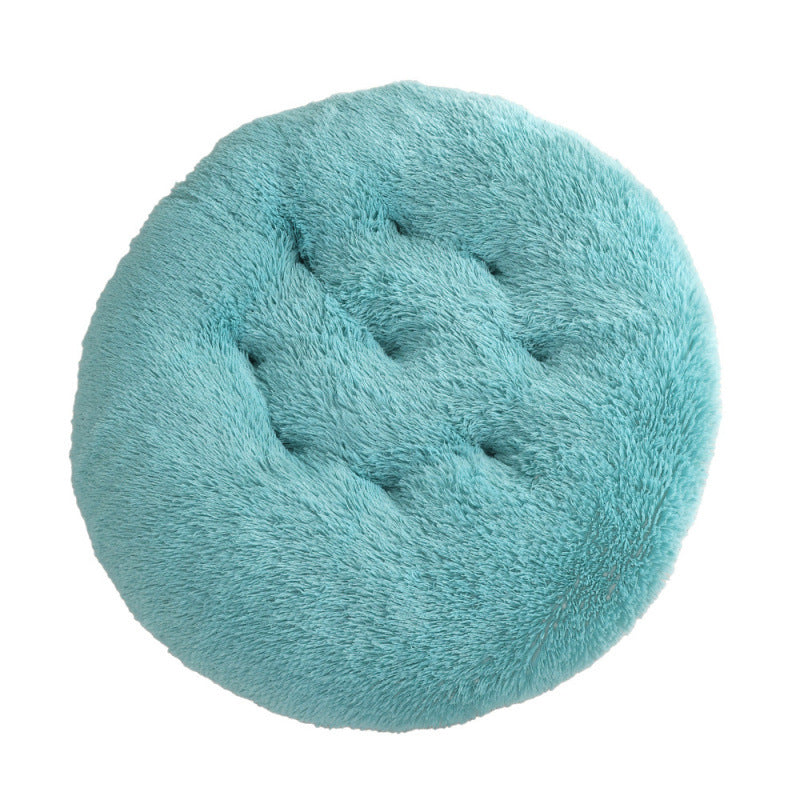 Round Plush Warm Pet Bed
