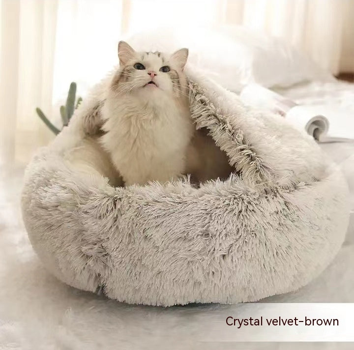 2 In 1 Dog And Cat Pet Winter Bed