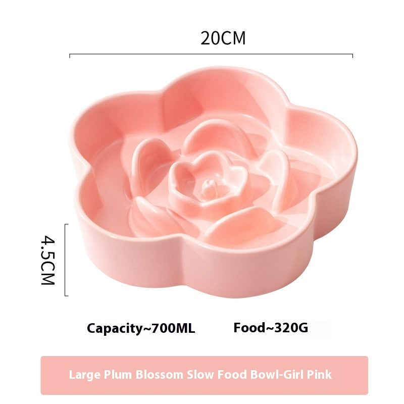 Pet Ceramic Slow Feeding Bowl