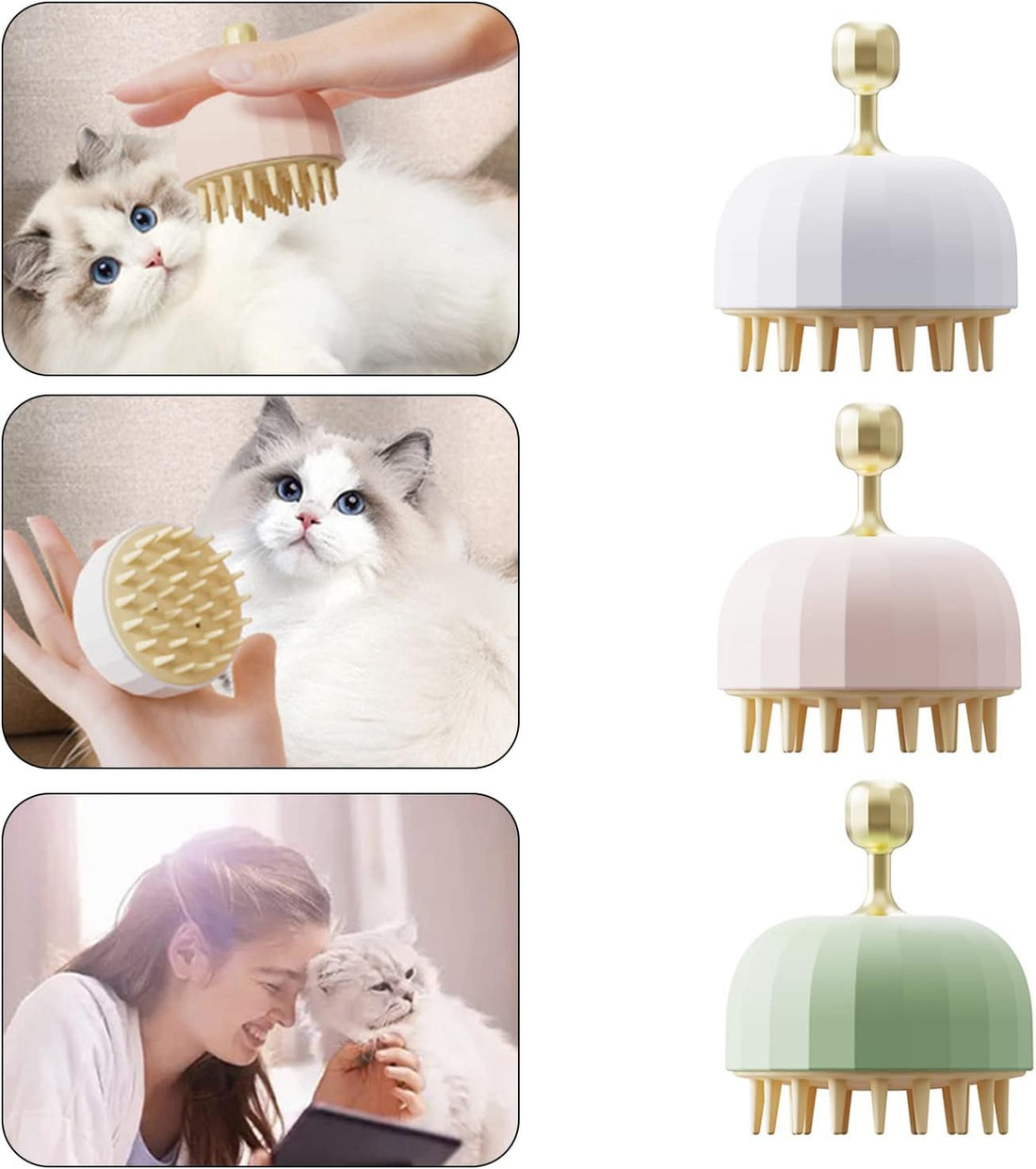 Pet Shampoo Bath Grooming Brush