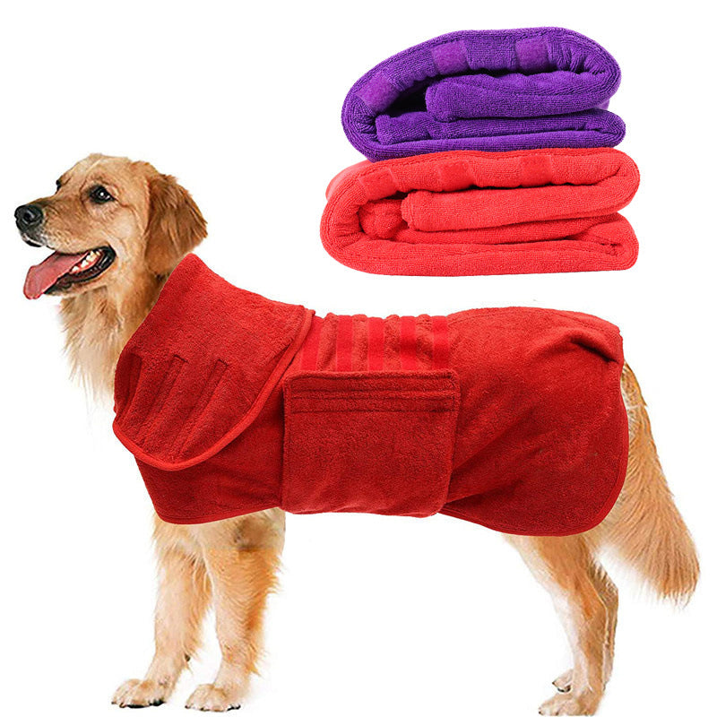 Pet Super Absorbent Quick Drying Fiber Bath Towel