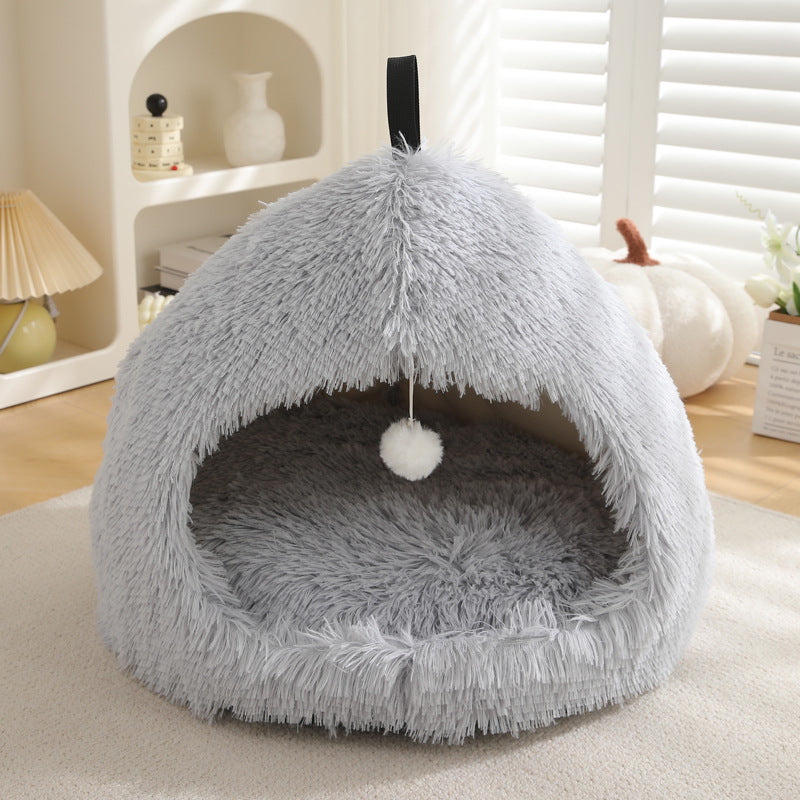 Winter Plush Warm Pet Bed