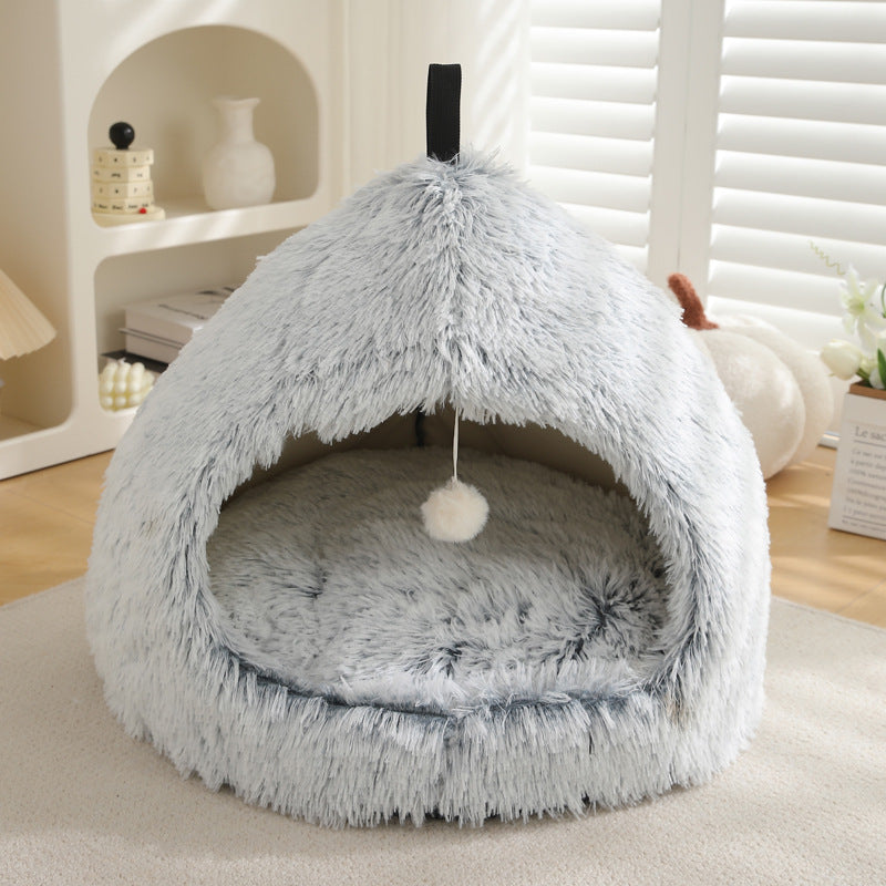 Winter Plush Warm Pet Bed