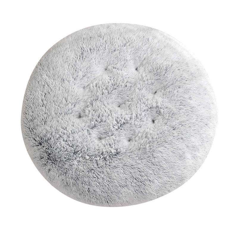 Round Plush Warm Pet Bed