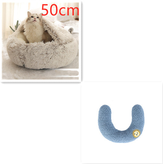 2 In 1 Dog And Cat Pet Winter Bed