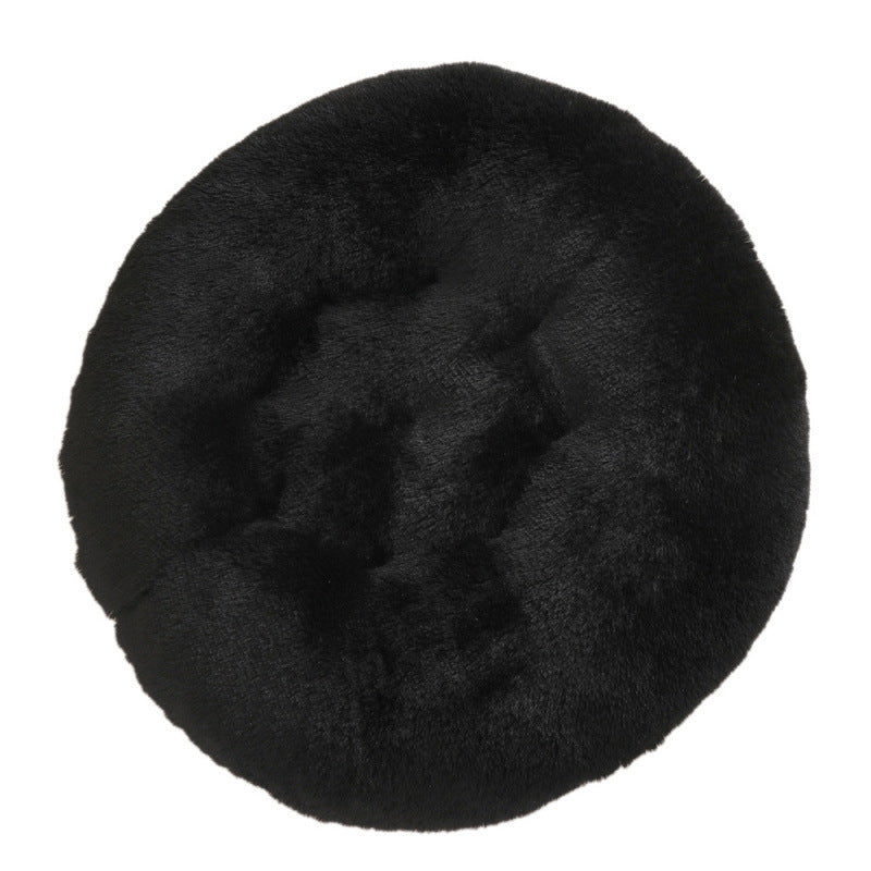 Round Plush Warm Pet Bed