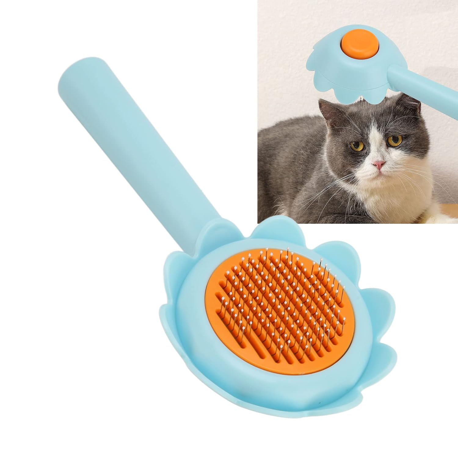Stainless Steel Self Cleaning Grooming Brush