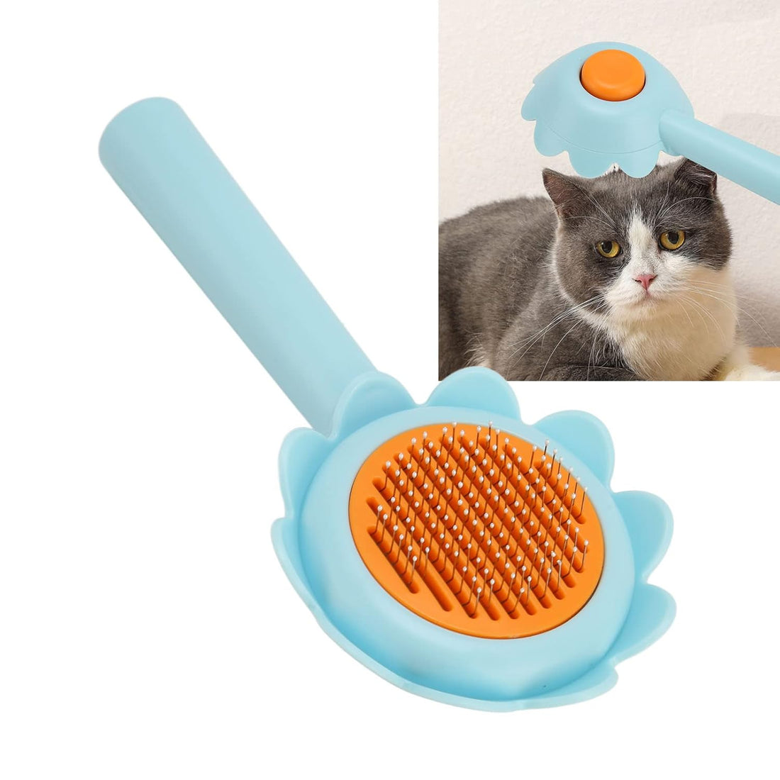 Stainless Steel Self Cleaning Grooming Brush