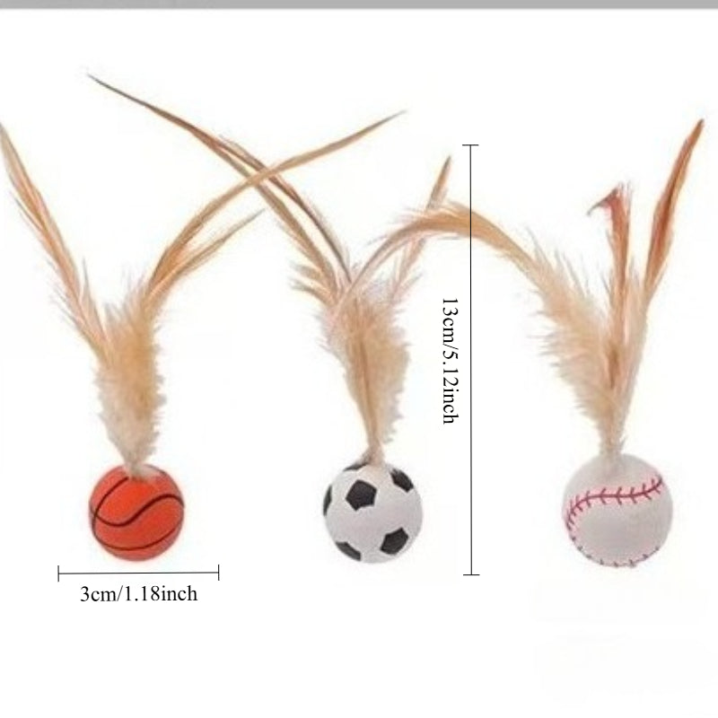 Feather Bouncy Balls Toy