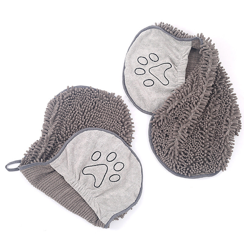 Chenille Pet Dog Bath Towel