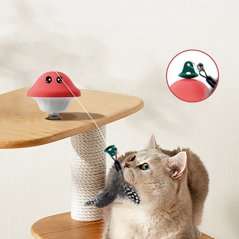 Cat Wand Suction Cup Movement Playing Toy