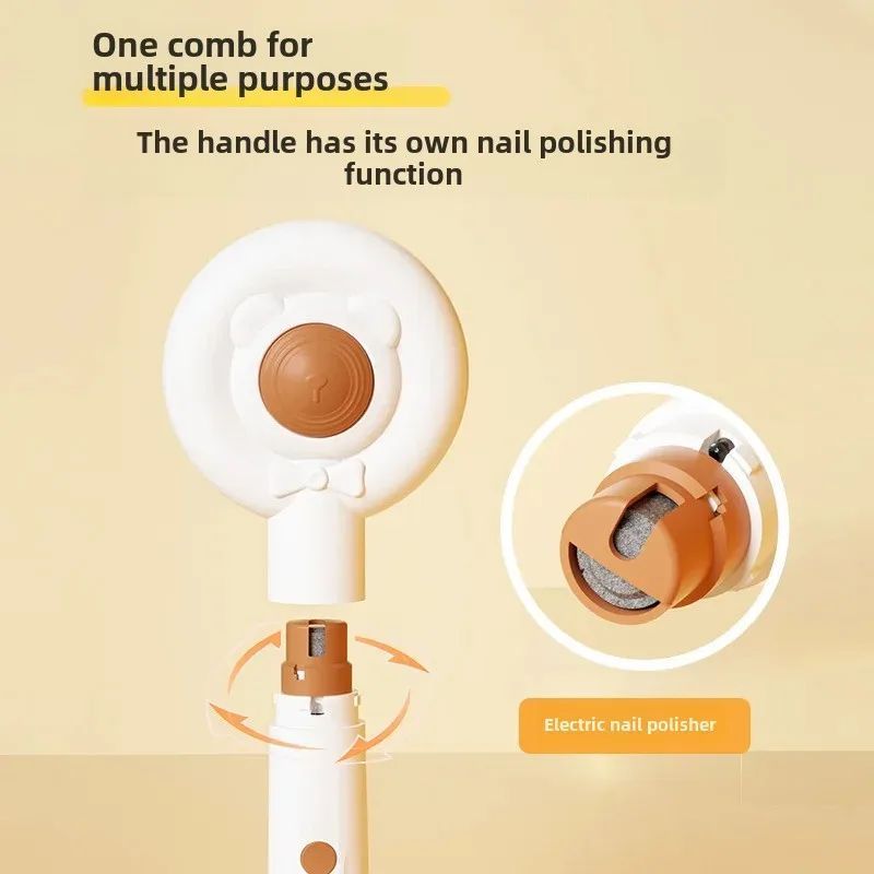 Rechargeable Two-In-One Pet Nail Trimmer & Combs