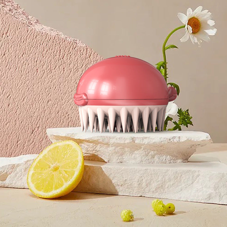 Pet Puffer Bath Brush Refillable Body Gel