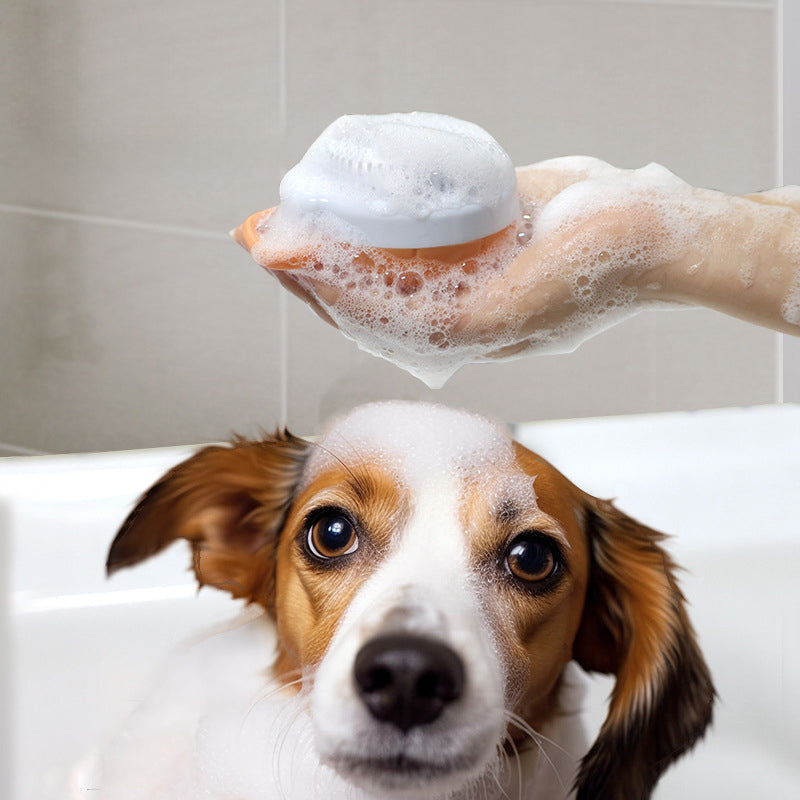 Dog Scrubber For Bath Silicone Comb