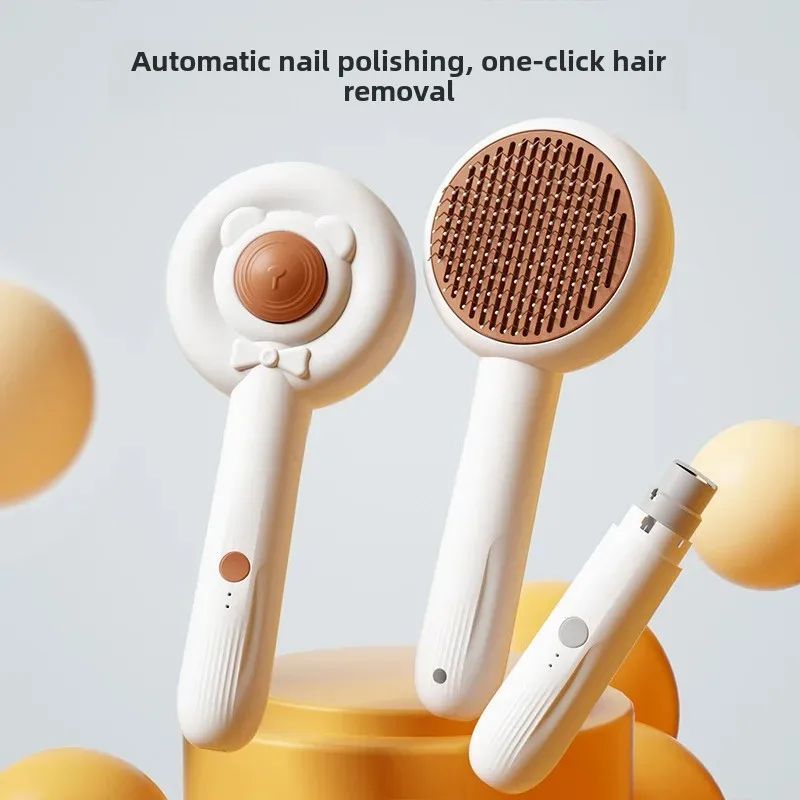 Rechargeable Two-In-One Pet Nail Trimmer & Combs