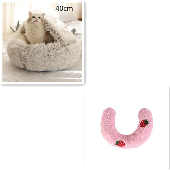 2 In 1 Dog And Cat Pet Winter Bed